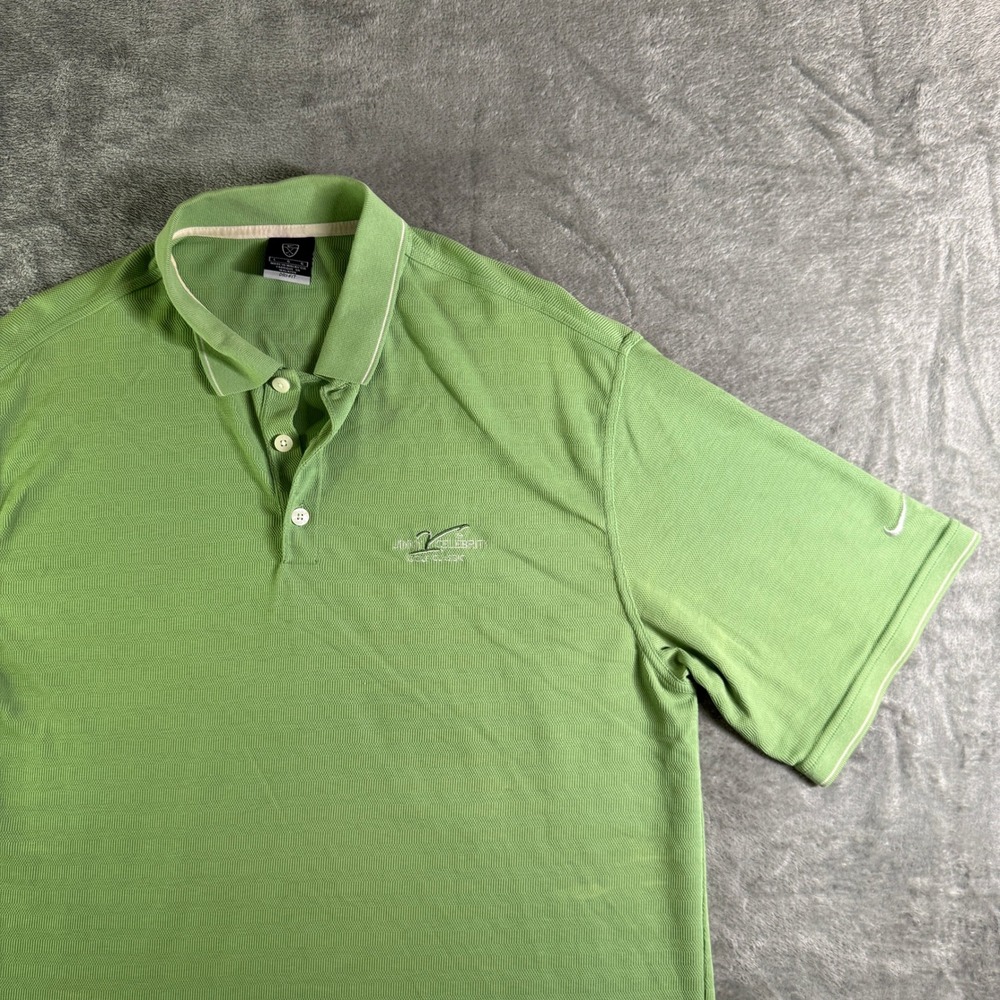 Nike Dri-FIT Golf Polo Shirt Large Green Jimmy V Celebrity Golf Classic